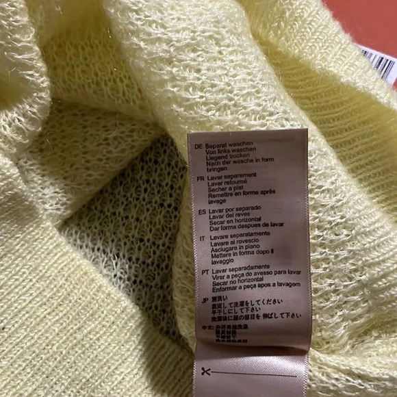 NWT Scotch & Soda Colorblock Sweater in Citrus Size S - Picture 11 of 14